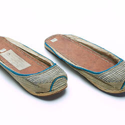 Slippers - Japanese, Leather & Paper, circa 1880