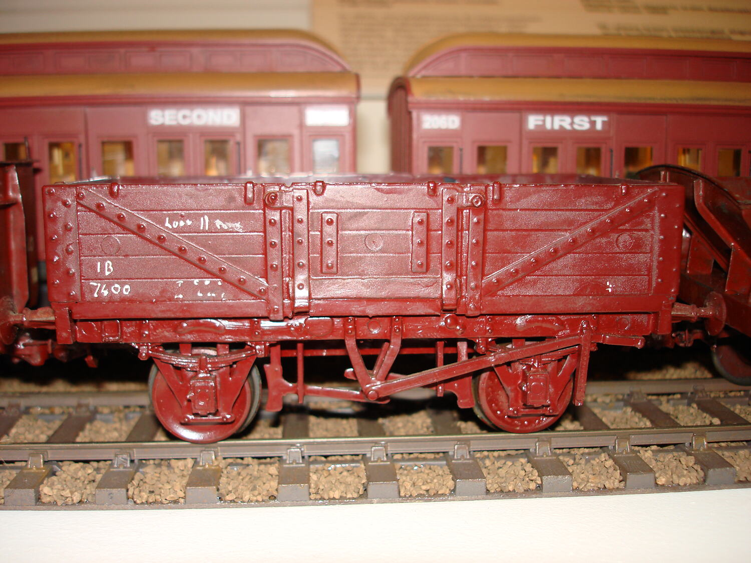 Open goods wagon model victorian railways ib 7400