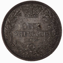 Coin - Shilling, Queen Victoria Great Britain, 1885 (Reverse)