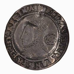 Coin - Sixpence, Elizabeth I, England, Great Britain, 1573 (Obverse)