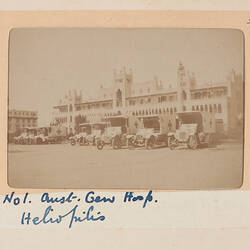 Photograph - 'No.1 Aust. Gen. Hosp.', Heliopolis, Egypt, Trooper G.S. Millar, World War I, 1914-1915