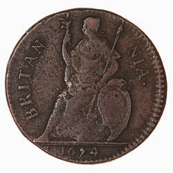 Coin - Farthing, Charles II, Great Britain, 1674 (Reverse)
