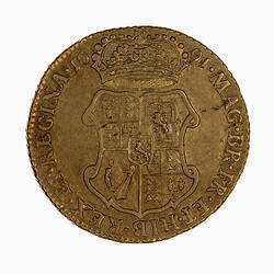 Coin - Guinea, William and Mary, Great Britain, 1691 (Reverse)
