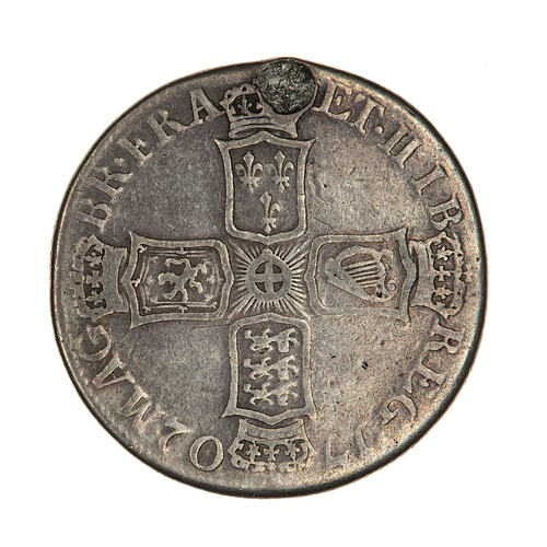 Coin - 1 Shilling, Queen Anne, England, Great Britain, 1702 Vigo (Reverse)