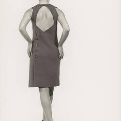 Photograph - Ricardo Knitwear, Female Model Wearing Woollen Dress & Hat, Melbourne, circa 1968
