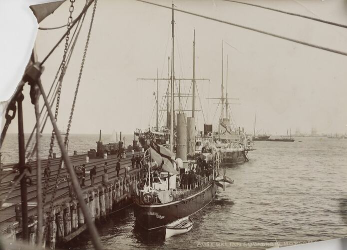 Photograph - Australian Squadron at Hobson's Bay, by Nettleton & Arnest Studio, Williamstown, Victoria, circa 1890