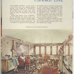 Brochure - Caronia, Cunard Line Brochures