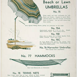 Hudson's Hollywood Tents and Camping Equipment Catalogue 1941