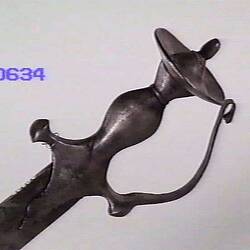 Detail of sword handle.