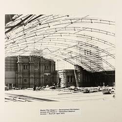 Photograph - Demolition of Stadium Annexe, Exhibition Building, Melbourne, 1972