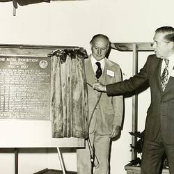 Photograph - Unveiling of the Plaque Commemorating the State Parliament Occupation of the Western Annexe, Exhibition Building, Melbourne, 9 May 1981