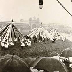 Photograph - Maypole Dance, State Schools Demonstration, American Fleet, Exhibition Building, Melbourne, 1908