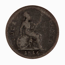 Coin - Groat, Queen Victoria, Great Britain, 1844 (Reverse)
