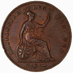 Coin - Penny, Queen Victoria, Great Britain, 1854 (Reverse)