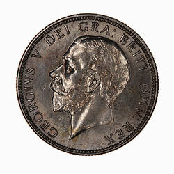 Coin - Florin (2 Shillings), George V, Great Britain, 1936 (Obverse)