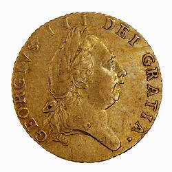 Coin - Half-Guinea, George III, Great Britain, 1787 (Obverse)