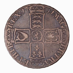 Coin - Halfcrown, William III, Great Britain, 1701 (Reverse)