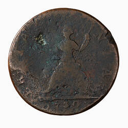 Coin - Farthing, George II, Great Britain, 1730 (Reverse)