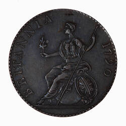 Pattern Coin - Sixpence, George III, Great Britain, 1790 (Reverse)