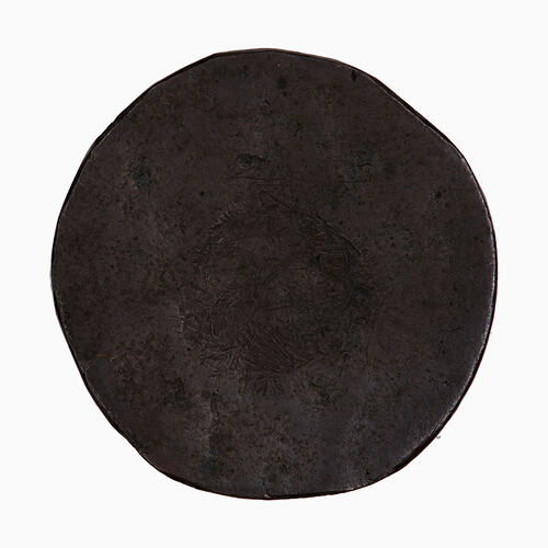 Coin - Farthing (clipped); George III, Great Britain (Reverse)