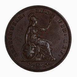 Coin - Farthing, William IV, Great Britain, 1831 (Reverse)