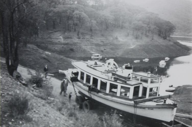 Photograph - The 'Currawong Star', Eildon Weir, Eildon, Victoria, circa 1930s