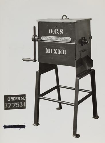 Photograph - Schumacher Mill Furnishing Works, 'Mixing Equipment', Port Melbourne, Victoria, circa 1940s