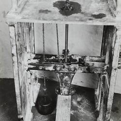 Photograph - Schumacher Mill Furnishing Works, Detail of a Machine, Port Melbourne, Victoria, circa 1940s