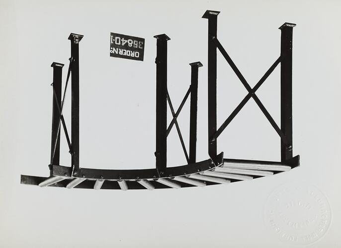 Photograph - Schumacher Mill Furnishing Works, 'Gravity Roller Conveyor', Port Melbourne, Victoria, 1938