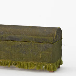 Fabric covered trunk with domed lid