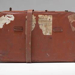 Suitcase - Brown Leather, Argentina, circa 1965