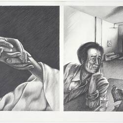 Artwork - Run for your Life, Thomas Le, Pencil Drawing, circa 1998