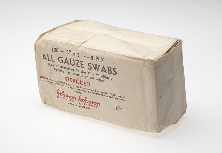 Swabs - Gauze, First Aid Kit, Homemade, Sophus Bruhn, circa 1970-1990