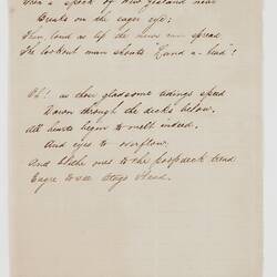 Poem - Handwritten, From Diary of David Yuile, 1872