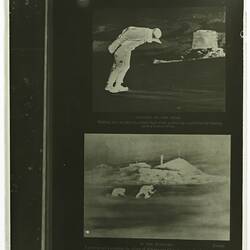 Glass Negative- Copy of 'Leaning on the Wind' and 'In the Blizzard', Frank Hurley, Antarctica, 1911-1914