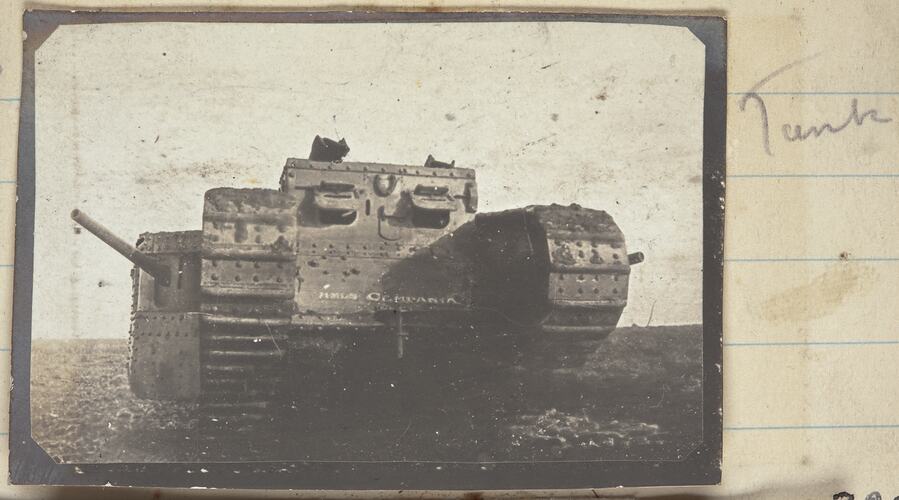 Tank, Somme, France, Sergeant John Lord, World War I, 1916