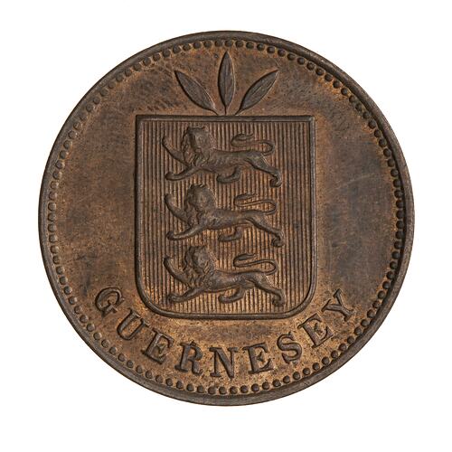 Coin - 4 Doubles, Guernsey, Channel Islands, 1906