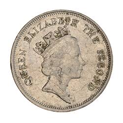 Coin - 1 Dollar, Hong Kong, 1987