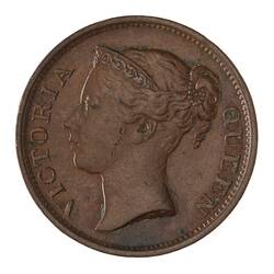 Coin - 1/2 Cent, Straits Settlements, 1845