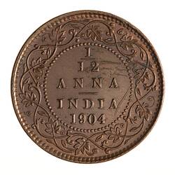 Proof Coin - 1/12 Anna, India, 1904