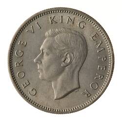 Coin - 1 Shilling, New Zealand, 1947