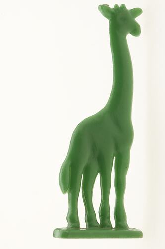Toy Giraffe - Green Plastic
