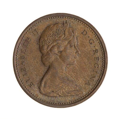 Coin - 1 Cent, Canada, 1973