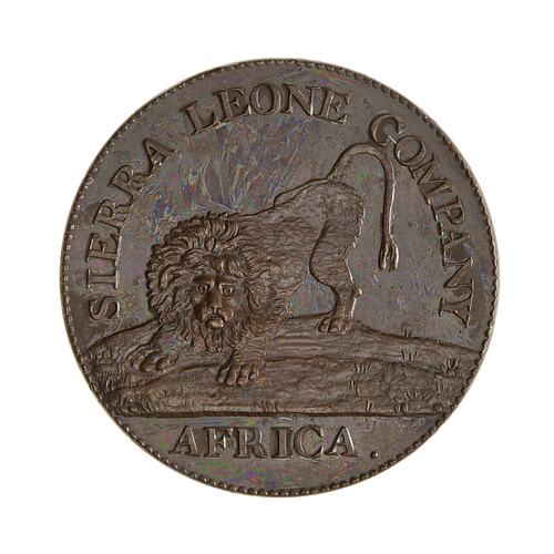 Proof Coin - 1 Cent, Sierra Leone, 1791