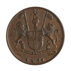Coin - 1 Pie, Bombay Presidency, India, 1831