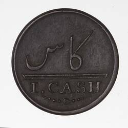 Coin - 1 Cash, Madras Presidency, India, 1803