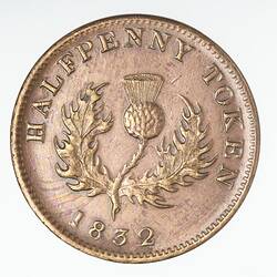 Coin - 1/2 Penny, Nova Scotia, Canada, 1832