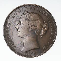 Coin - 1 Penny, Nova Scotia, Canada, 1856