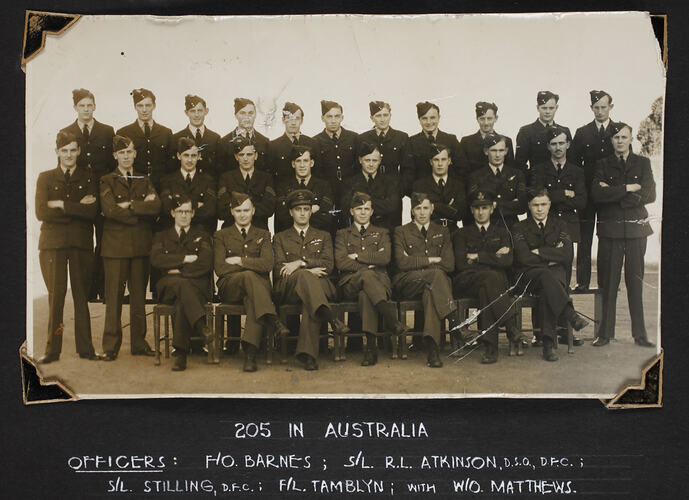Group portrait of men in military uniform.