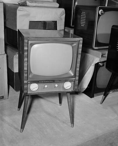 Negative - Stromberg-Carlson Television Set, Ormond, Victoria, 1958